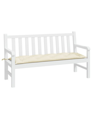 Cuscino per Panca Crema 150x50x7 cm in Tessuto Oxford