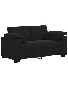 Divano Divanetto Nero 120 cm in Velluto