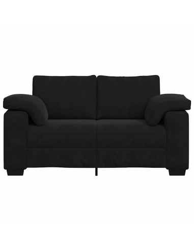 Divano Divanetto Nero 120 cm in Velluto