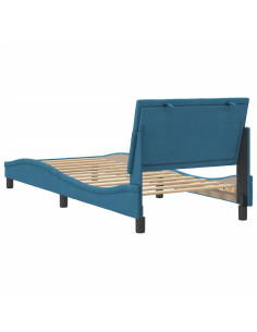 Giroletto senza Materasso Hanko Blu 80x200 cm in Velluto