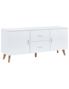 Credenza Bianca 160x40x70 cm in MDF 2