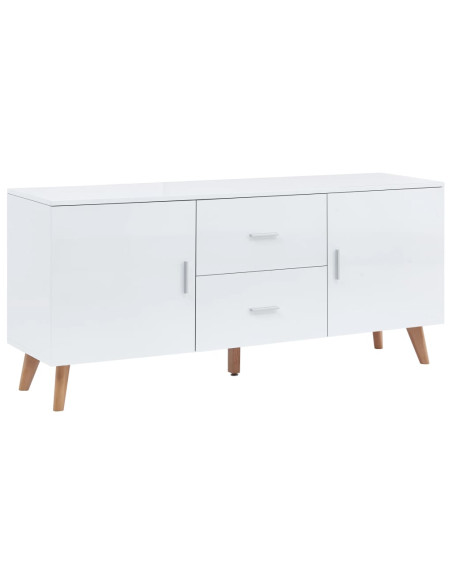 Credenza Bianca 160x40x70 cm in MDF