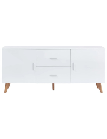 Credenza Bianca 160x40x70 cm in MDF