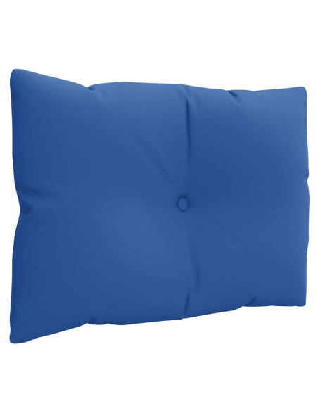 Cuscini per Pallet 3 pz Blu Reale in Tessuto
