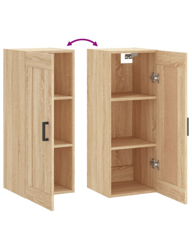 Armadietto a Muro Rovere Sonoma 34,5x34x90 cm Legno Multistrato