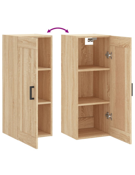 Armadietto a Muro Rovere Sonoma 34,5x34x90 cm Legno Multistrato