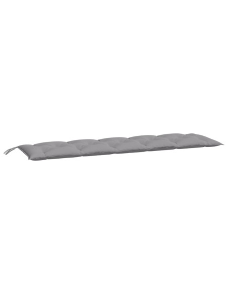 Cuscino per Panca Grigio 180x50x7 cm in Tessuto Oxford