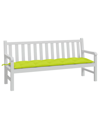 Cuscino per Panca Verde Brillante 180x50x7 cm in Tessuto Oxford