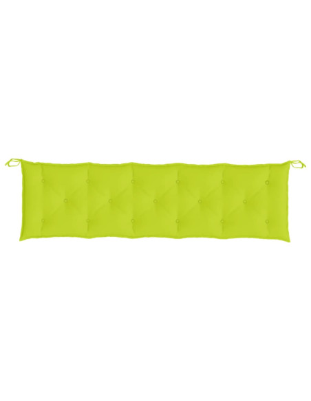 Cuscino per Panca Verde Brillante 180x50x7 cm in Tessuto Oxford