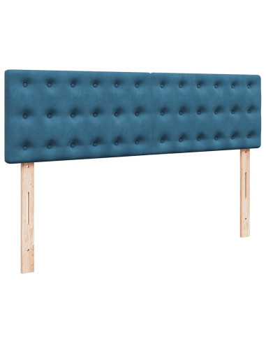 Struttura Letto Pouf con Materasso 160x200 cm in Velluto