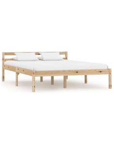 Giroletto senza Materasso 120x200 cm in Legno Massello di Pino