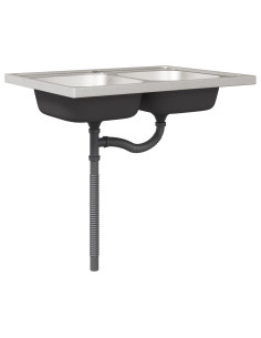 Mobile da cucina Lucca Grigio Sonoma 80 x 46 x 81,5 cm 2