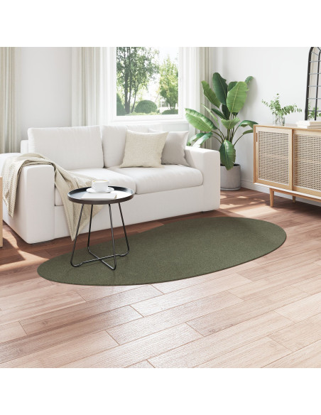 Tappeto Verde Foresta 100x200 cm Poliestere Antiscivolo