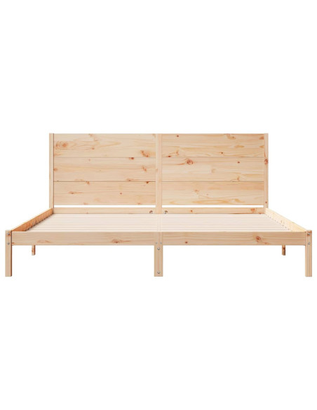 Giroletto Extra Lungo senza Materasso 200x220 cm Legno Massello