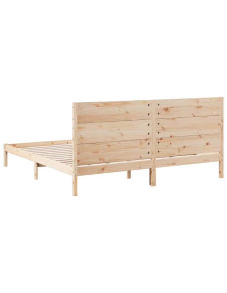 Giroletto Extra Lungo senza Materasso 200x220 cm Legno Massello