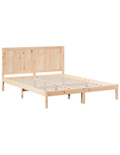 Giroletto Extra Lungo senza Materasso 200x220 cm Legno Massello 2