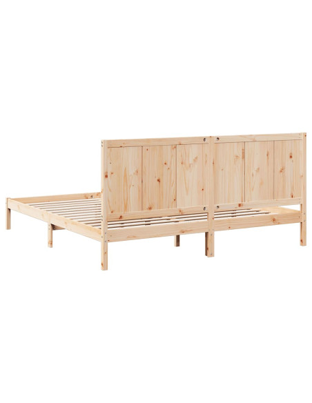 Giroletto Extra Lungo senza Materasso 200x220 cm Legno Massello