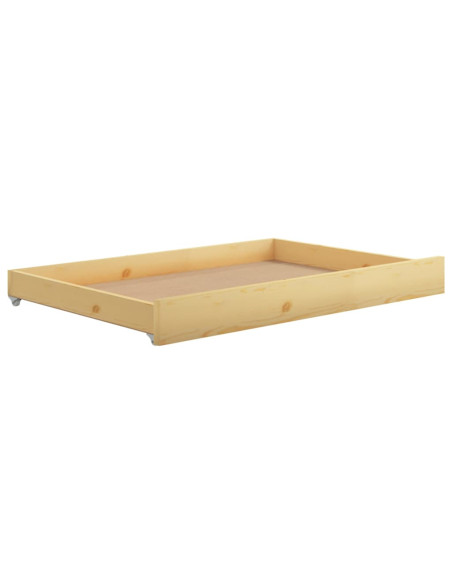 Dormeuse Estraibile 2x(90x200) cm in Legno Massello di Pino