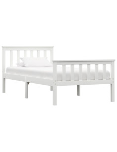 Dormeuse Estraibile senza Materasso Bianca Legno Pino 90x200 cm