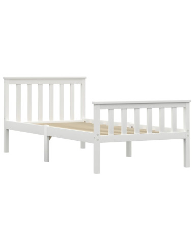 Dormeuse Estraibile senza Materasso Bianca Legno Pino 90x200 cm