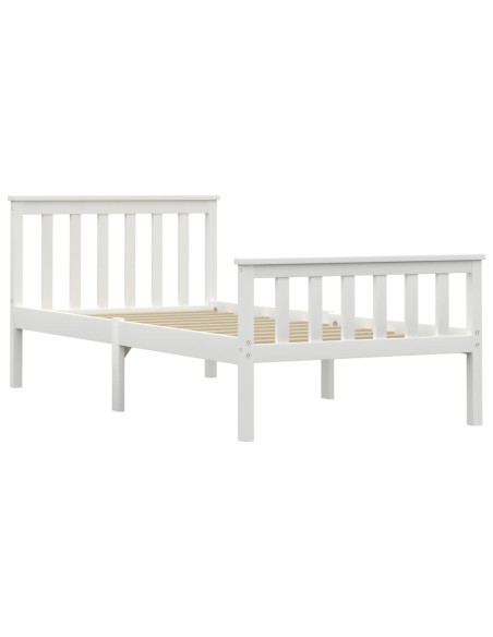 Dormeuse Estraibile senza Materasso Bianca Legno Pino 90x200 cm