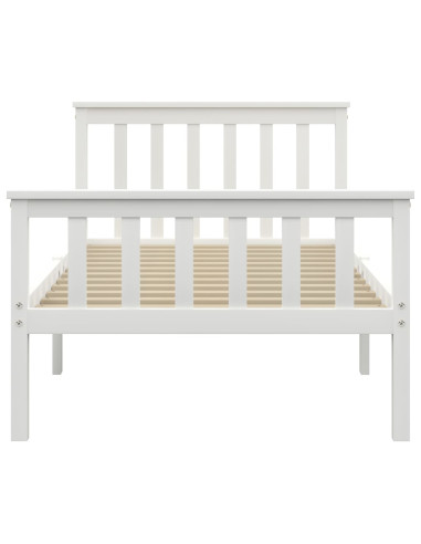 Dormeuse Estraibile senza Materasso Bianca Legno Pino 90x200 cm