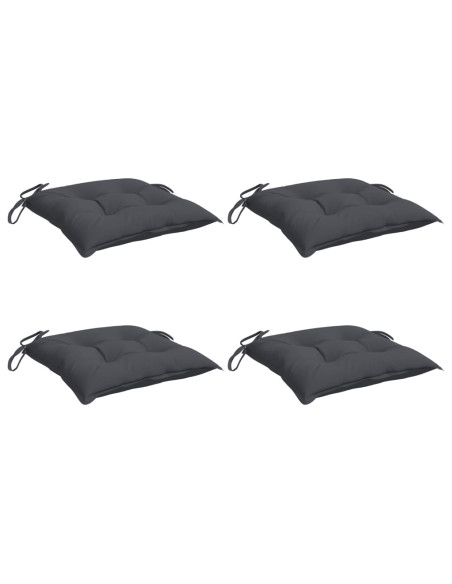 Cuscini per Sedia 4 pz Antracite 50x50x7 cm Tessuto Oxford
