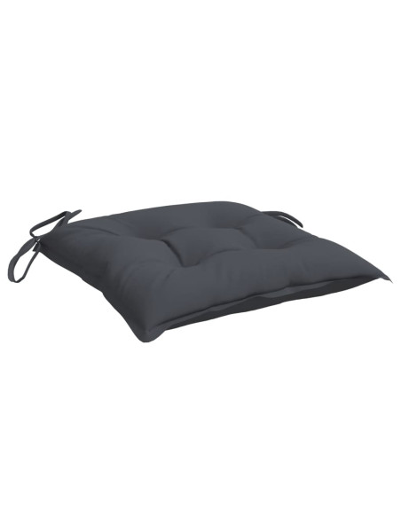 Cuscini per Sedia 4 pz Antracite 50x50x7 cm Tessuto Oxford
