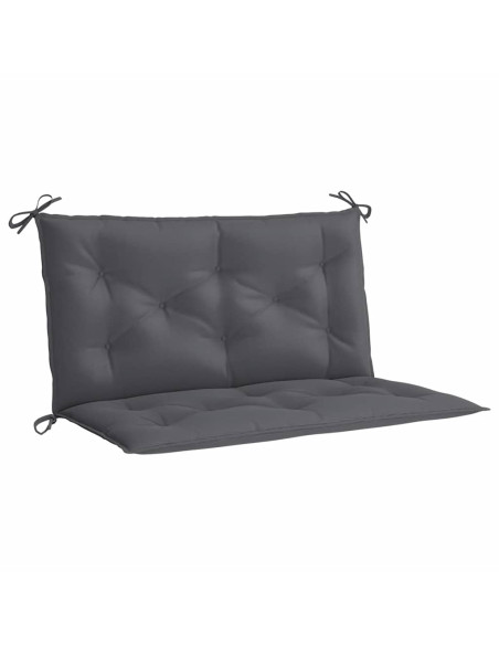 Cuscini Panca Giardino 2pz Antracite 100x50x7cm Tessuto Oxford