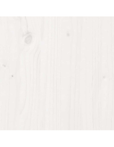 Dormeuse con Cassetti Bianco 90x200 cm Legno Massello di Pino