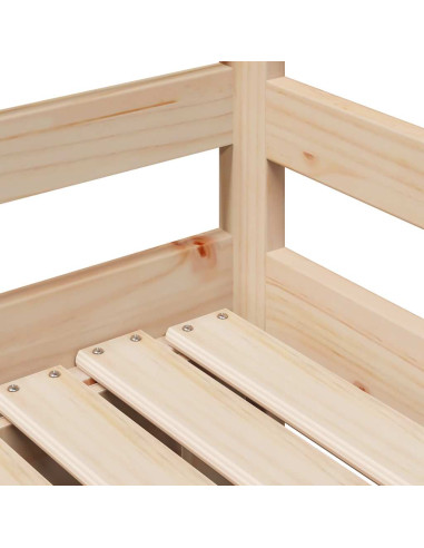 Dormeuse con Cassetti 90x200 cm Legno Massello Pino