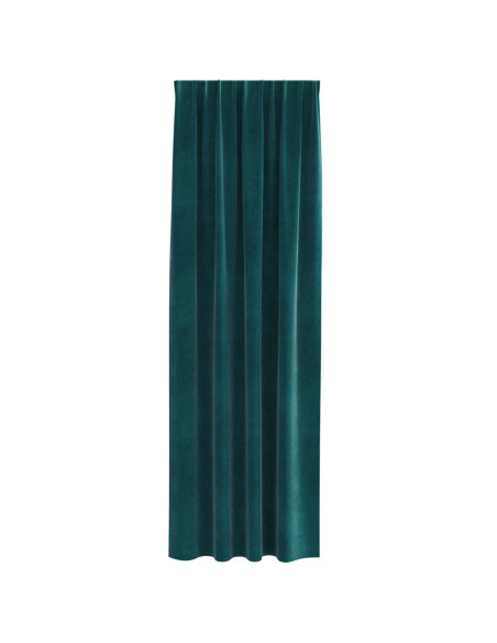 Tende Blackout  con nastro superiore 2 pezzi Verde scuro in velluto