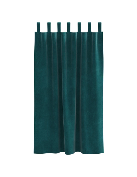 Tende Blackout  con anelli di sospensione 2 pezzi Verde scuro in velluto