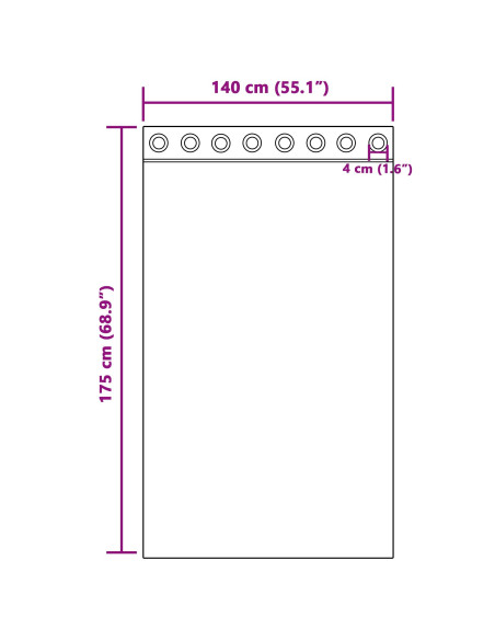 Tende oscuranti 2 pcs Grigio scuro 140 x 175 cm Velluto