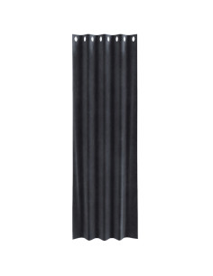 Tende oscuranti 2 pcs Grigio scuro 140 x 245 cm Velluto