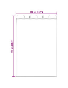 Tende oscuranti 2 pcs Grigio chiaro 140 x 175 cm Velluto 2