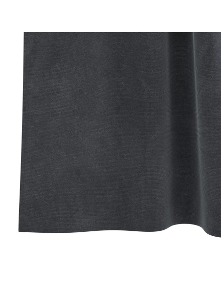 Tende oscuranti  con anelli di sospensione 2 pz in velluto grigio chiaro