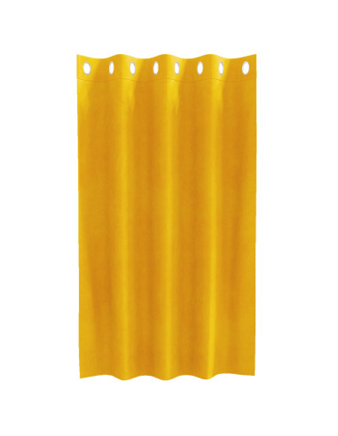 Tende oscuranti 2 pcs Giallo senape 140 x 140 cm Velluto