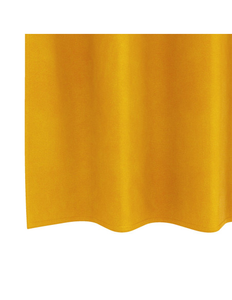 Tende Blackout con occhielli 2 pz Giallo Senape Velluto