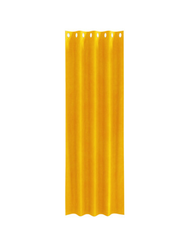 Tende oscuranti 2 pcs Giallo senape 140 x 225 cm Velluto