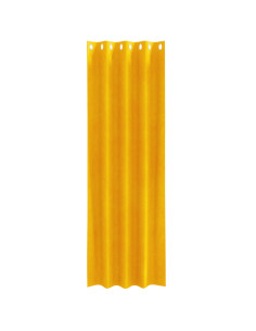 Tende oscuranti 2 pcs Giallo senape 140 x 245 cm Velluto