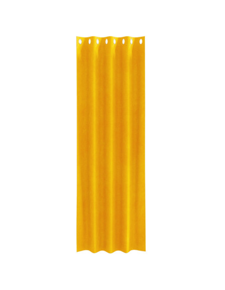 Tende Blackout  con Occhielli 2 pz Giallo Senape Velluto