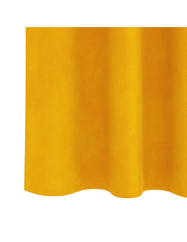 Tende oscuranti 2 pcs Giallo senape 140 x 175 cm Velluto
