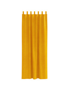 Tende oscuranti 2 pcs Giallo senape 140 x 225 cm Velluto