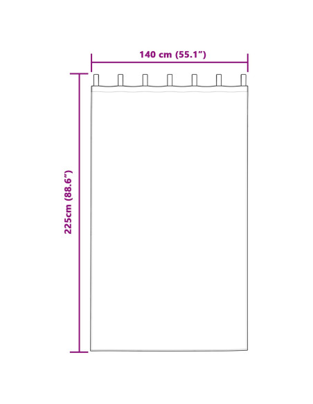 Tende oscuranti  con anelli 2 pz Senape in velluto