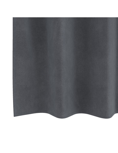 Tende oscuranti  con occhielli 2 pz in velluto grigio chiaro super
