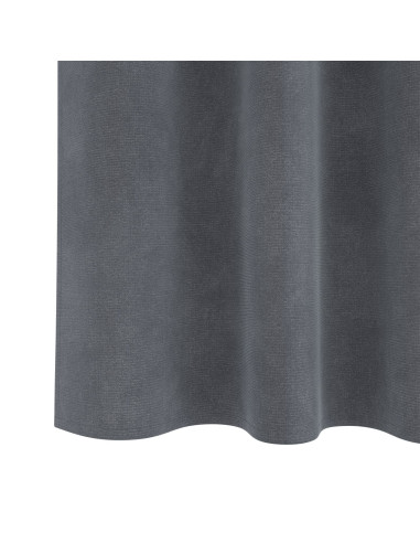 Tende oscuranti 2 pcs Grigio chiaro 140 x 245 cm Velluto