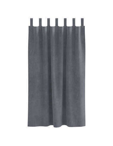 Tende oscuranti 2 pcs Grigio chiaro 140 x 175 cm Velluto