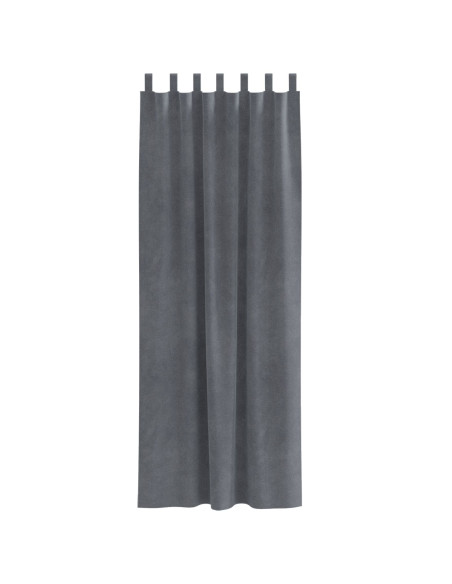 Tende oscuranti  con anelli da appendere 2 pz in velluto grigio super chiaro