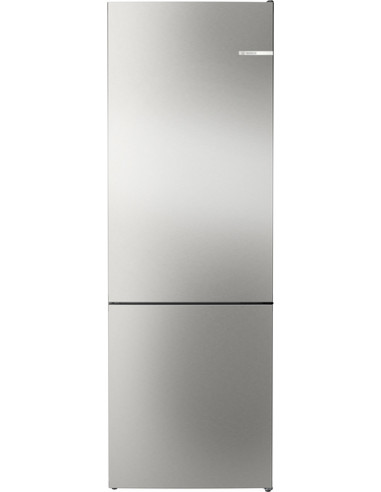 Bosch Serie 4 KGN492IAF , Frigorifero combinato da libera installazione, 203 x 70 cm, Acciaio spazzolato anti-impronta Classe A